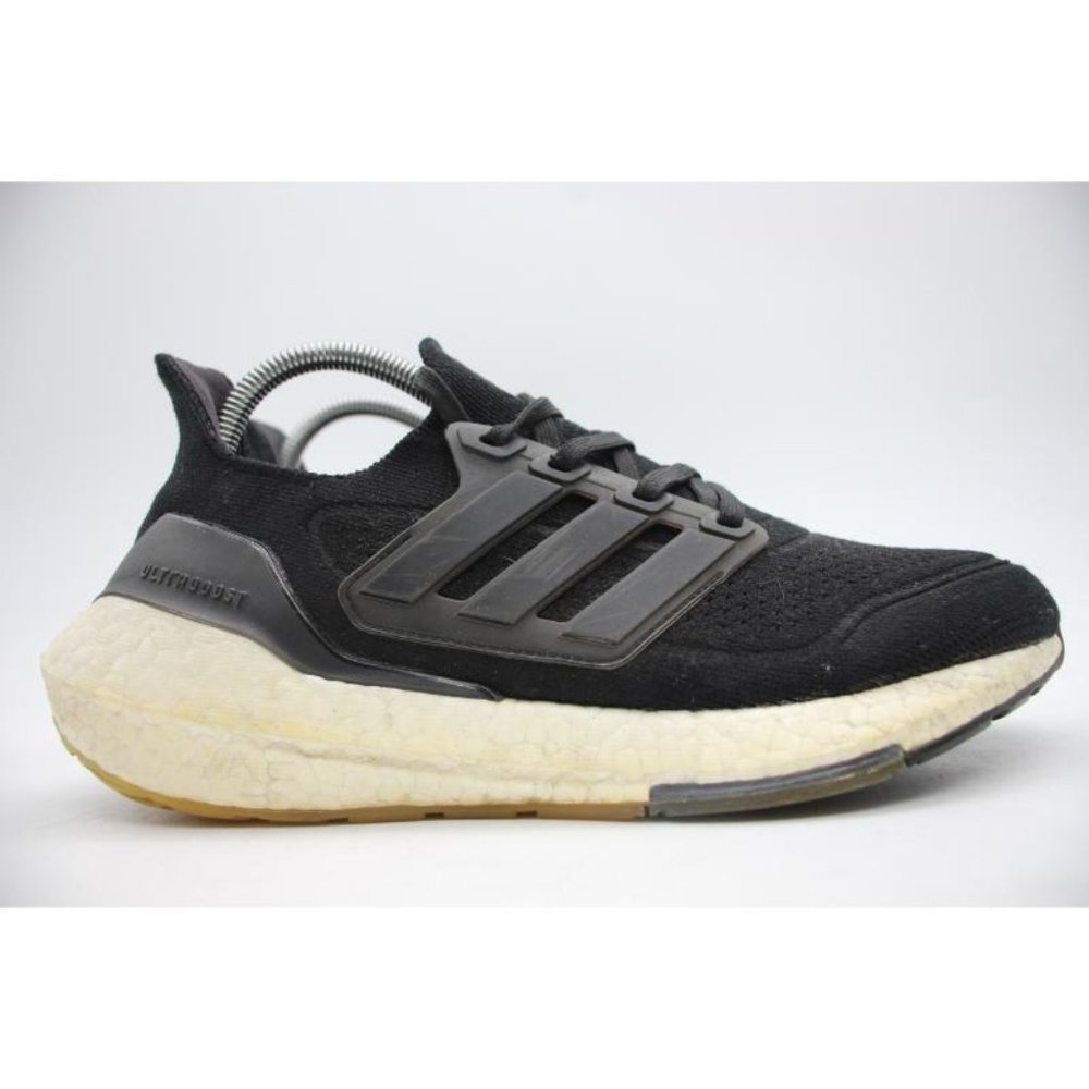 Adidas Ultraboost 21 Women's 8.5 Black Low Top Lace Up Athletic Shoes FY0402